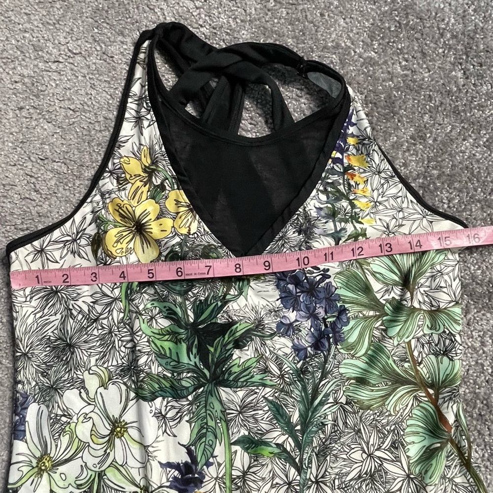 CALIA by Carrie Underwood Limited Ed. Fleuria Mesh Black Floral Women's Medium - Picture 5 of 7